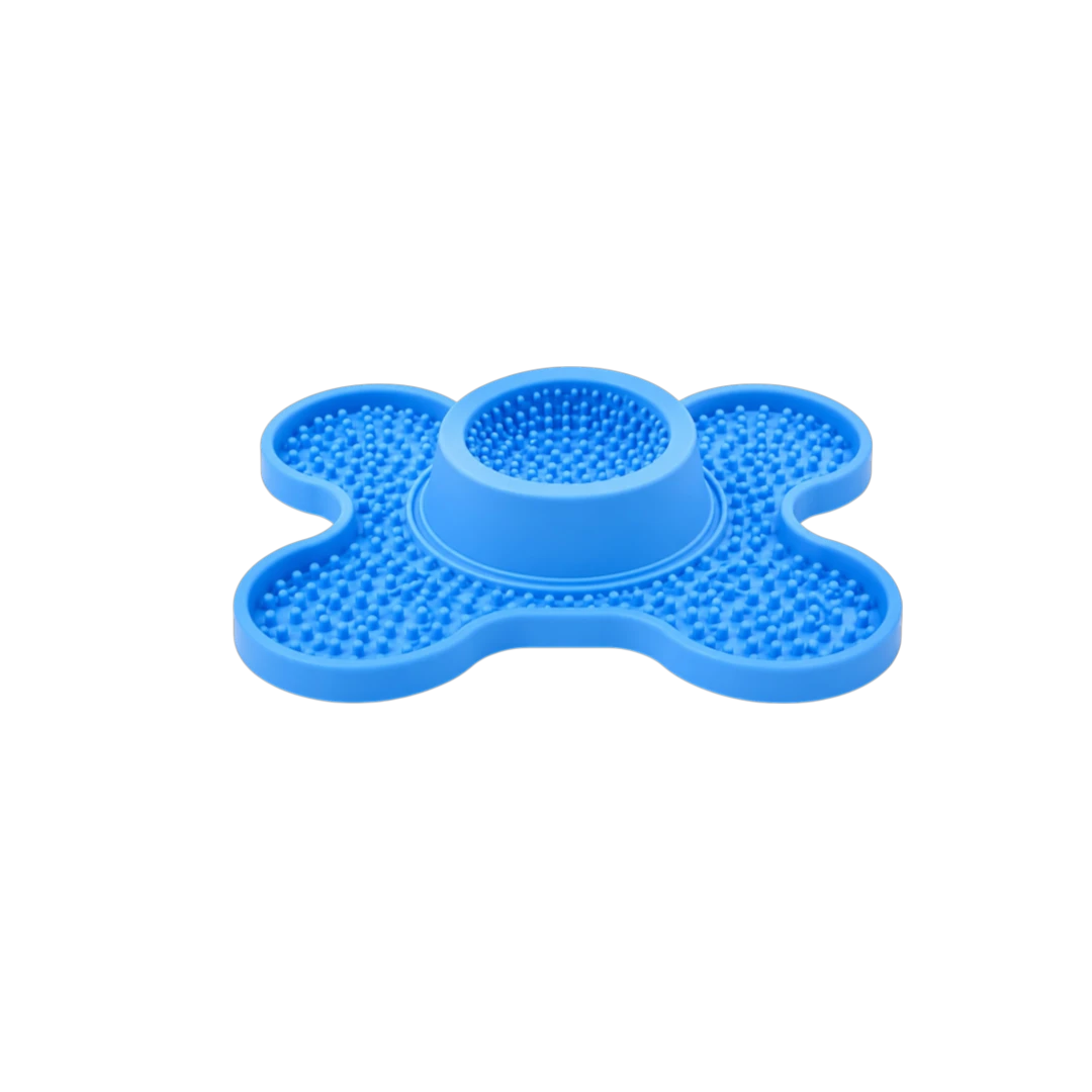 Bertiy  Blue Silicone Slow Feeder Mat for Dogs & Cats