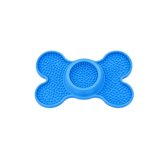 Bertiy  Blue Silicone Slow Feeder Mat for Dogs & Cats