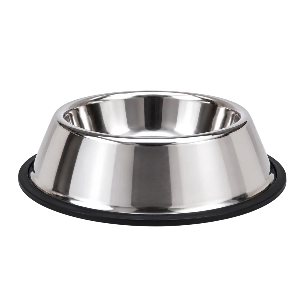Bertiy Stainless Steel Pet Food Bowl with Non-Slip Base