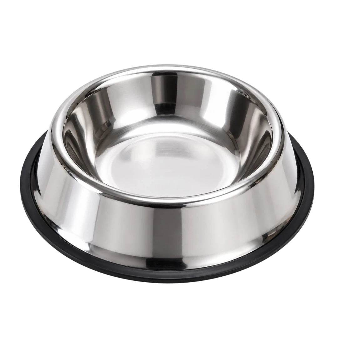 Bertiy Stainless Steel Pet Food Bowl with Non-Slip Base