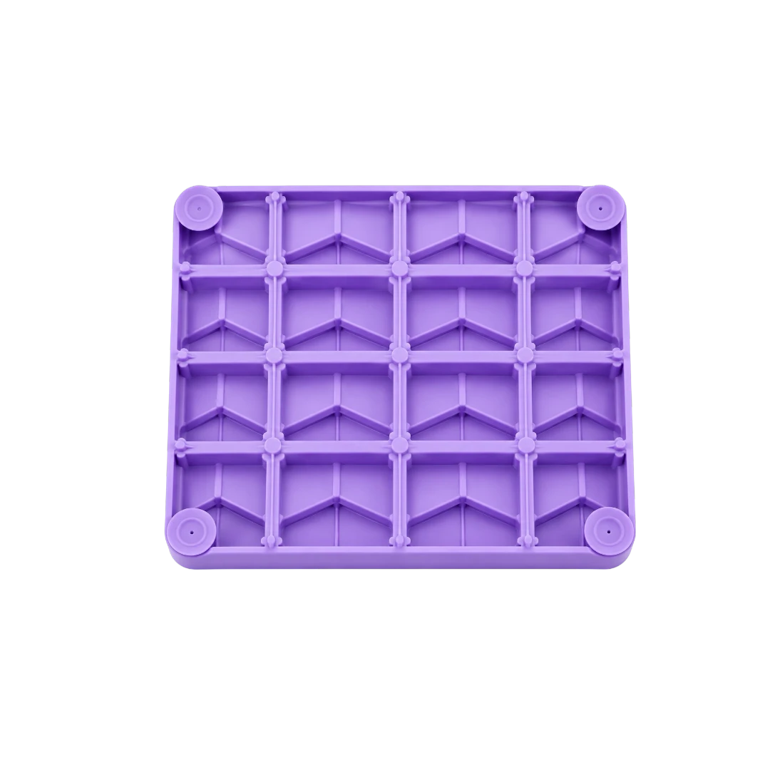 Bertiy Purple Silicone Slow Feeder Mat for Dogs and Cats